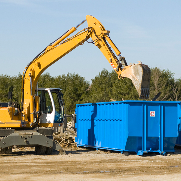 can i choose the location where the residential dumpster will be placed in Covington MI